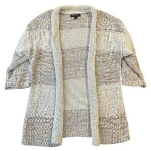Banana Republic Neutral Tone Open-Front Knit Cardigan